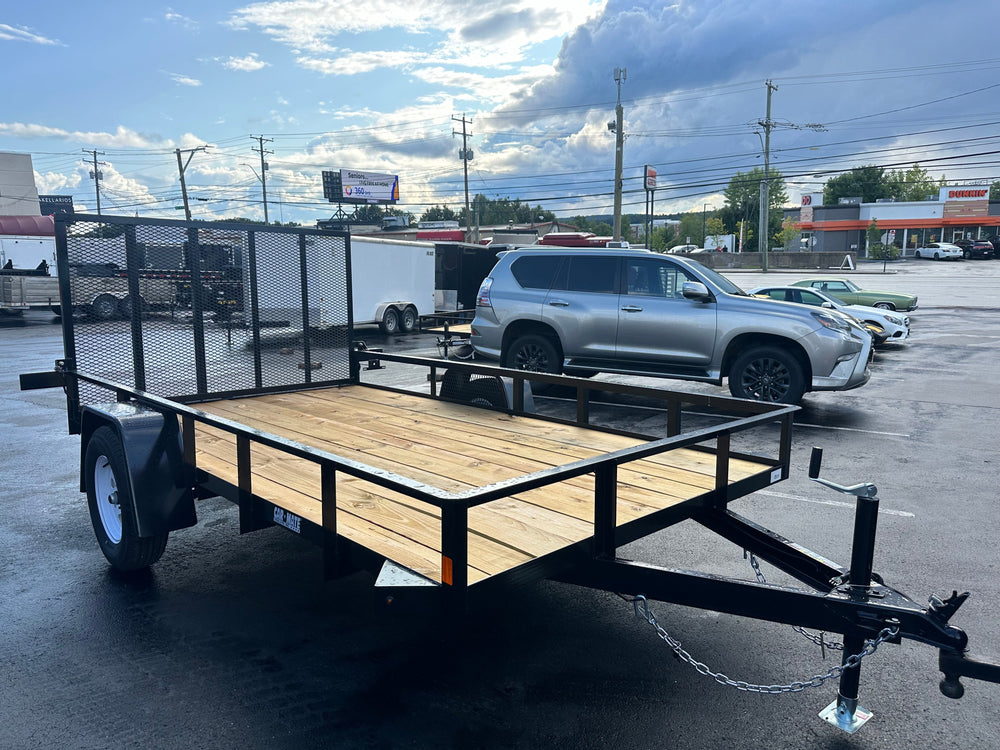6' X 12' Car Mate Angle Iron Trailer (80" WIDE) Car Mate Trailers