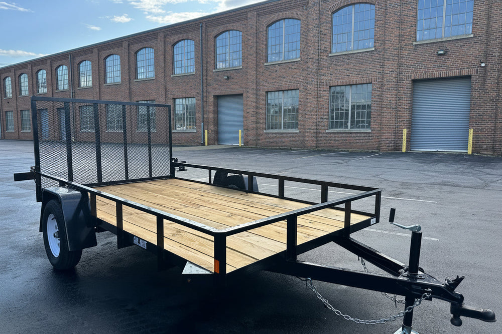 6' X 12' Car Mate Angle Iron Trailer (80" WIDE) Car Mate Trailers