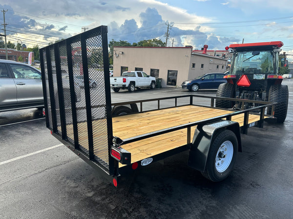6' X 12' Car Mate Angle Iron Trailer (80" WIDE) Car Mate Trailers