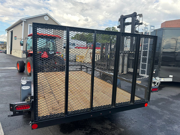 6' X 12' Car Mate Angle Iron Trailer (80" WIDE) Car Mate Trailers