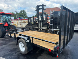 6' X 12' Car Mate Angle Iron Trailer (80" WIDE) Car Mate Trailers