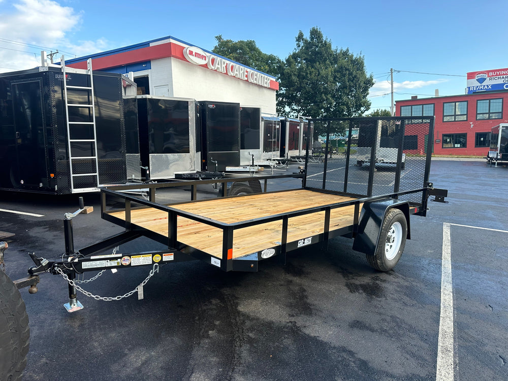 6' X 12' Car Mate Angle Iron Trailer (80" WIDE) Car Mate Trailers