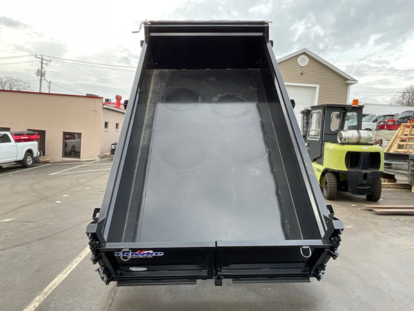 Dump Trailer 6'x12' Black Hawke 9900 GVWR with Ramps Hawke Trailers