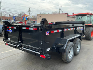 Dump Trailer 6'x12' Black Hawke 9900 GVWR with Ramps Hawke Trailers