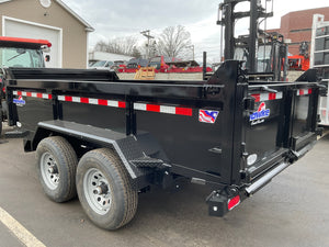 Dump Trailer 6'x12' Black Hawke 9900 GVWR with Ramps Hawke Trailers