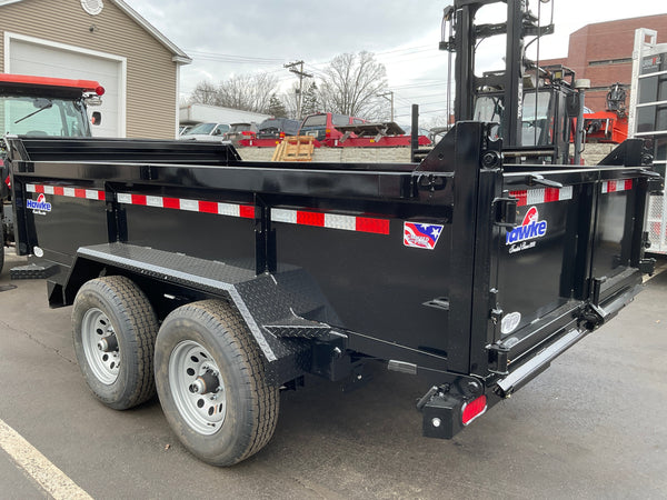 Dump Trailer 6'x12' Black Hawke 9900 GVWR with Ramps Hawke Trailers