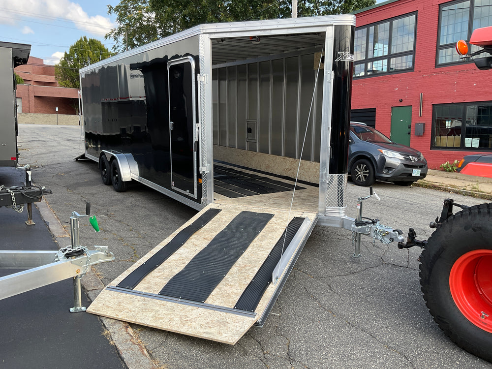 Enclosed SNOWMOBILE Trailer 7.4'x24' Black RAMP High County Trailers