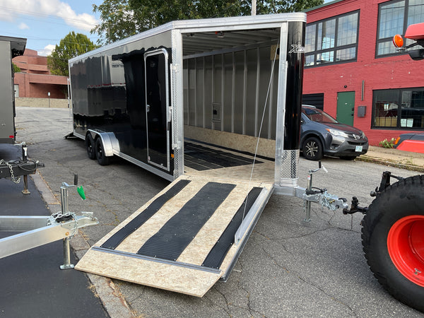 Enclosed SNOWMOBILE Trailer 7.4'x24' Black RAMP High County Trailers
