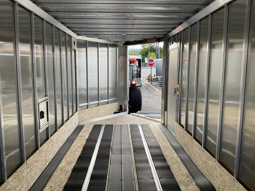 Enclosed SNOWMOBILE Trailer 7.4'x24' Black RAMP High County Trailers High Country Trailers