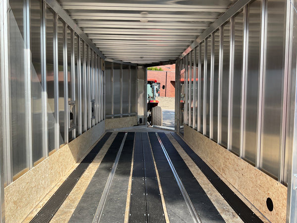 Enclosed SNOWMOBILE Trailer 7.4'x18' White RAMP High County Trailers