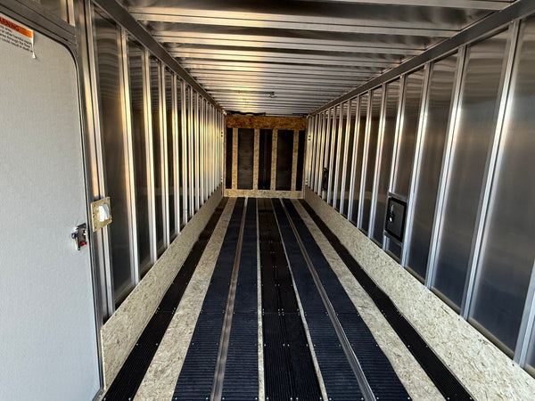 Enclosed SNOWMOBILE Trailer 7.4'x24' Charcoal Black Out  RAMP High County Trailers High Country Trailers