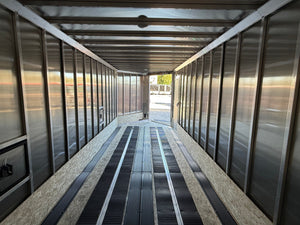 Enclosed SNOWMOBILE Trailer 7.4'x24' Charcoal Black Out  RAMP High County Trailers High Country Trailers