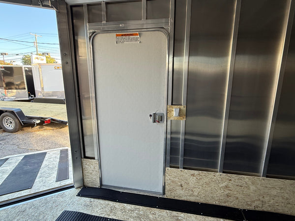 Enclosed SNOWMOBILE Trailer 7.4'x24' Charcoal Black Out  RAMP High County Trailers High Country Trailers
