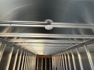 Enclosed SNOWMOBILE Trailer 7.4'x24' Charcoal Black Out  RAMP High County Trailers High Country Trailers