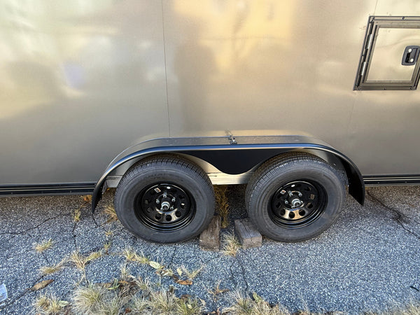 Enclosed SNOWMOBILE Trailer 7.4'x24' Charcoal Black Out  RAMP High County Trailers High Country Trailers