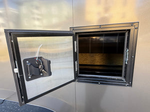 Enclosed SNOWMOBILE Trailer 7.4'x24' Charcoal Black Out  RAMP High County Trailers High Country Trailers