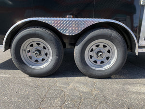 Car Mate Enclosed Contractor Trailer 7'x14' BLK BARN 7000 GVWR 6" Extra Height