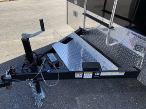 Car Mate Enclosed Contractor Trailer 7'x14' BLK BARN 7000 GVWR 6" Extra Height