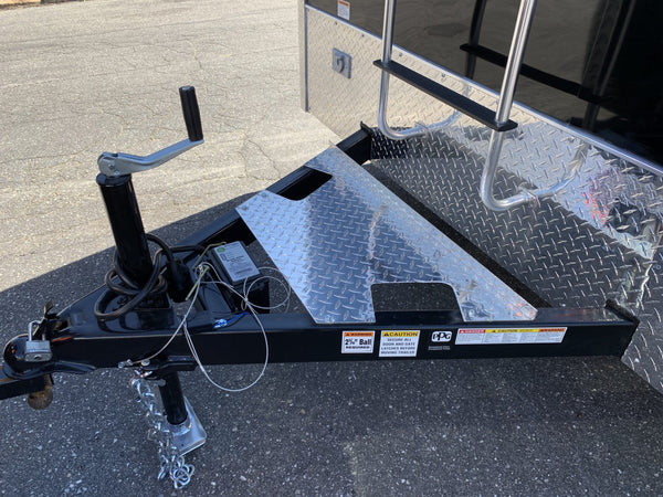 Car Mate Enclosed Contractor Trailer 7'x14' BLK BARN 7000 GVWR 6" Extra Height