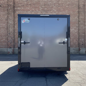 Enclosed Cargo Trailer 7'x16 Xtreme Cargo Charcoal Black Out 7' Interior Xtreme Cargo Trailers