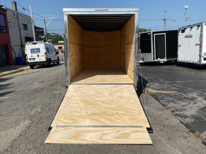 7x16 Enclosed Cargo Trailer - Xtreme Cargo Charcoal, 7' Interior