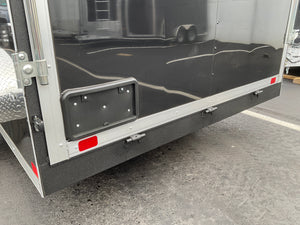 Enclosed Cargo Trailer 7'x12'+2'V BLACK RAMP Covered Wagon Covered Wagon Trailers