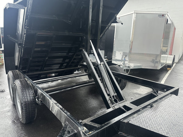 Dump Trailer 7'x12' Black Hawke 12000 GVWR with Ramps Ron's Toy Shop, Inc.