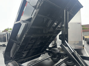 Dump Trailer 7'x12' Black Hawke 12000 GVWR with Ramps Ron's Toy Shop, Inc.