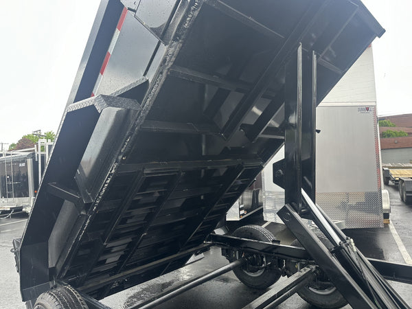 Dump Trailer 7'x12' Black Hawke 12000 GVWR with Ramps Ron's Toy Shop, Inc.