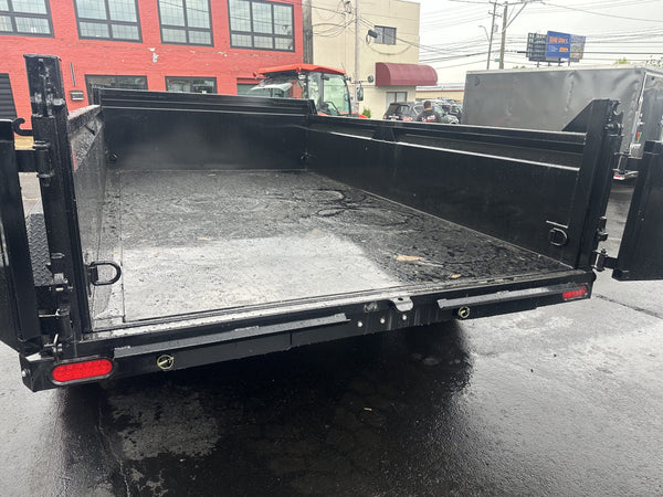 Dump Trailer 7'x12' Black Hawke 12000 GVWR with Ramps Ron's Toy Shop, Inc.