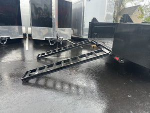 Dump Trailer 7'x12' Black Hawke 12000 GVWR with Ramps Ron's Toy Shop, Inc.