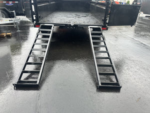 Dump Trailer 7'x12' Black Hawke 12000 GVWR with Ramps Ron's Toy Shop, Inc.