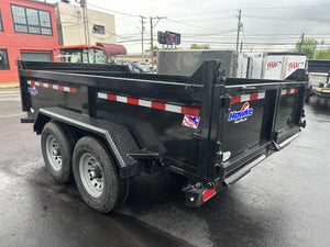 Dump Trailer 7'x12' Black Hawke 12000 GVWR with Ramps Hawke Trailers