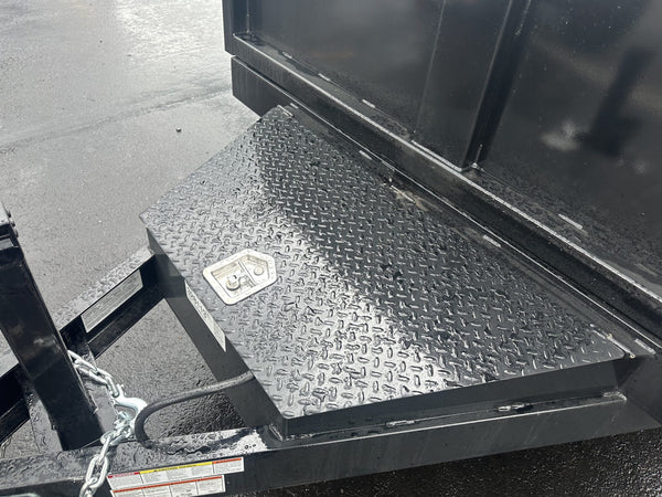 Dump Trailer 7'x12' Black Hawke 12000 GVWR with Ramps Ron's Toy Shop, Inc.