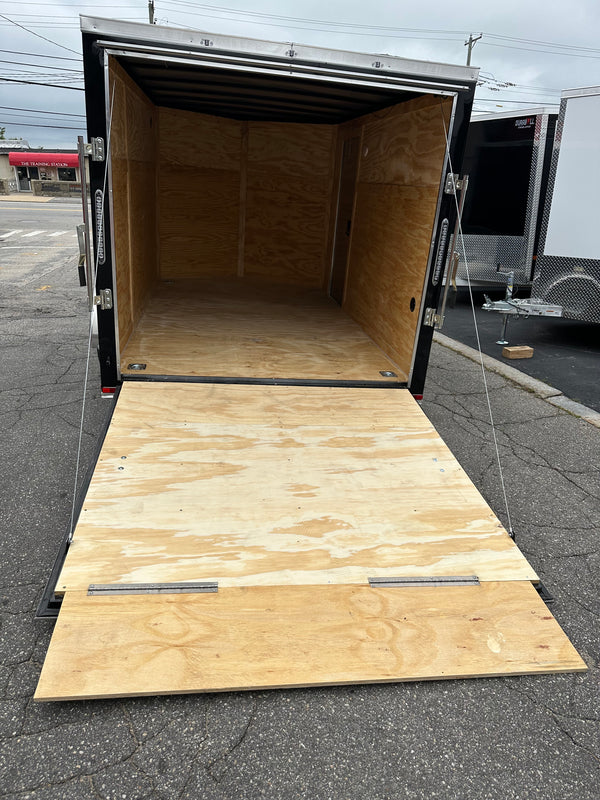 Panther Cargo Trailer 7'x12' Black RAMP Single Axle