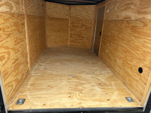 Panther Cargo Trailer 7'x12' Black RAMP Single Axle
