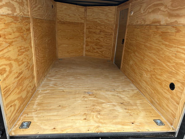 Panther Cargo Trailer 7'x12' Black RAMP Single Axle