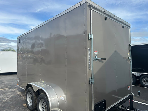 Panther Cargo 7’x14′ Pewter Ramp Door Dual Axle 7′ Interior Height