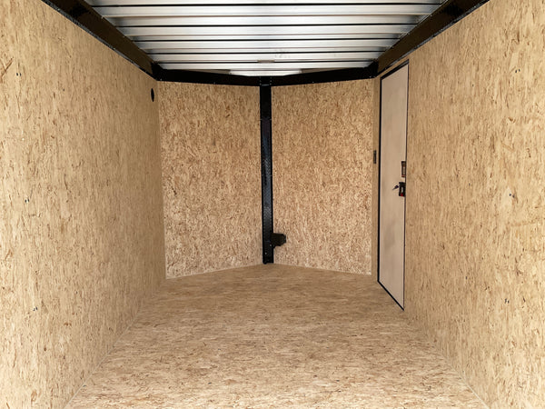 Durabull Aluminum Contractor 7'x14'+2'V Charcoal Black-Out RAMP Elite Series DuraBull Trailers
