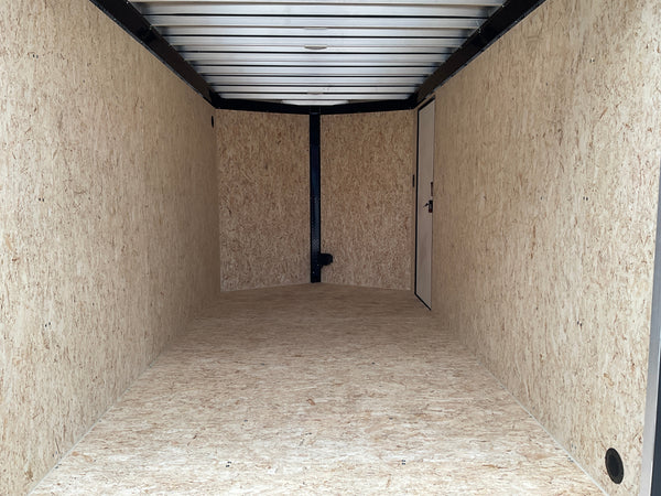 Durabull Aluminum Contractor 7'x14'+2'V Charcoal Black-Out RAMP Elite Series DuraBull Trailers