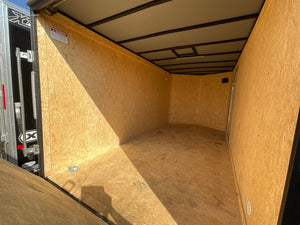 Enclosed Cargo Trailer 7'x14'+2'V White RAMP Covered Wagon Covered Wagon Trailers