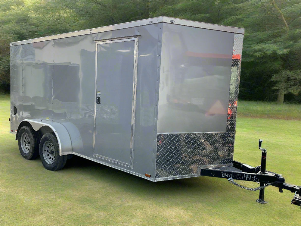 Panther Cargo 7’x14′ Silver Ramp Door Dual Axle