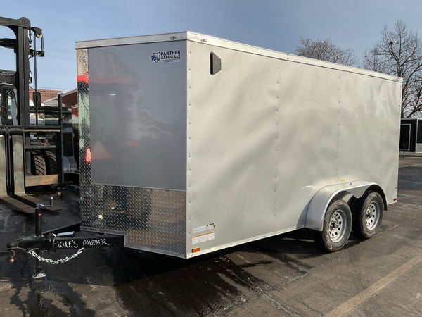 Panther Cargo 7’x14′ Silver Ramp Door Dual Axle