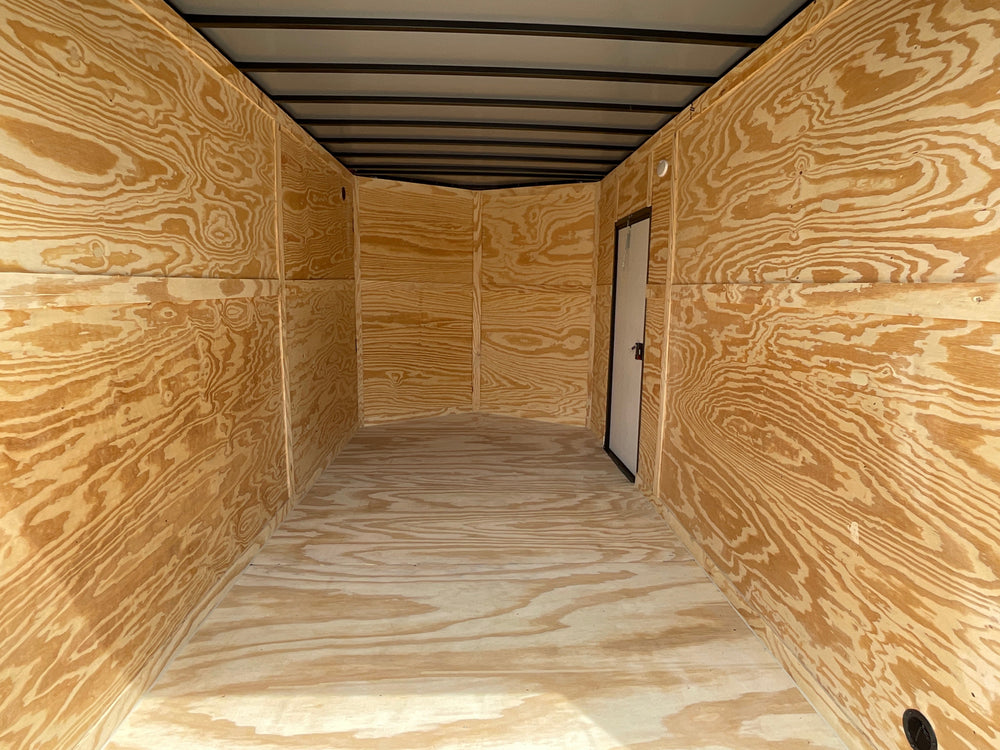 Enclosed Cargo Trailer 7'x14 Xtreme Cargo White Blackout 7' Interior Xtreme Cargo Trailers