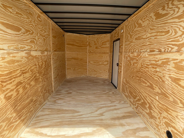 Enclosed Cargo Trailer 7'x14 Xtreme Cargo White Blackout 7' Interior Xtreme Cargo Trailers