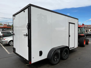 Enclosed Cargo Trailer 7'x14 Xtreme Cargo White Blackout 7' Interior Xtreme Cargo Trailers