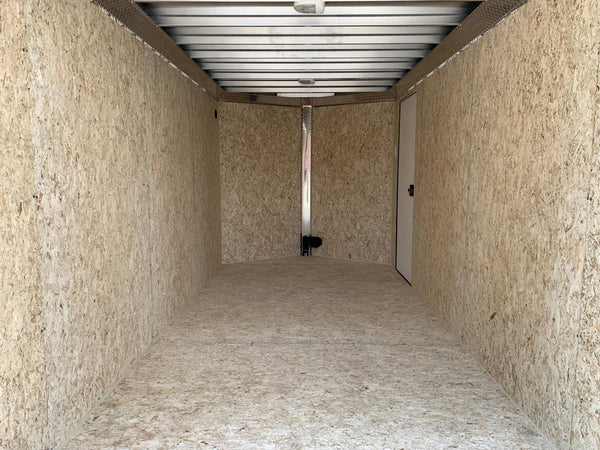 Enclosed Cargo 7'x14'+2'V Black RAMP DuraBull Aluminum 6'6" Interior ELITE Ron's Toy Shop, Inc.