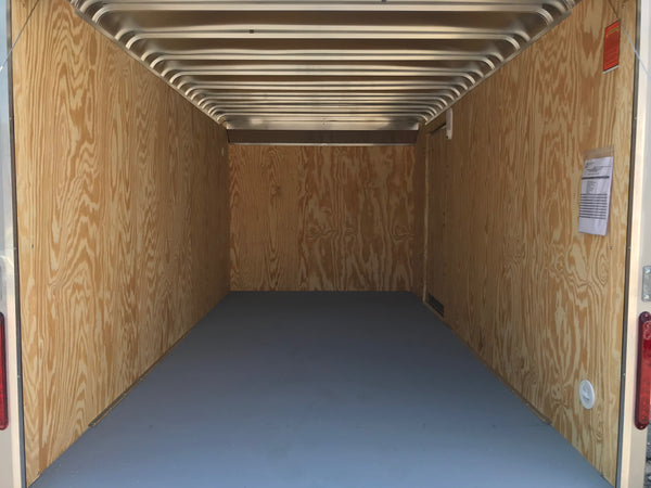 Enclosed Cargo Trailer 7'x14' Black Ramp Car Mate Custom Cargo 6"up