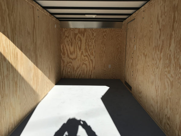Car Mate Enclosed Contractor Trailer 7'x14' BLK BARN 7000 GVWR 6" Extra Height