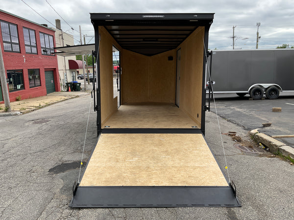 Covered Wagon 7x16 Enclosed Cargo Trailer Ramp Door 7' Interior